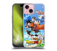 Head Case Designs sous Licence Officielle Dragon Ball Super Groupe Universe Survival Arc Coque en Gel [Protection de Qualité Militaire] Compatible avec Apple iPhone 15 Et Compatible avec MagSafe