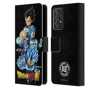 Head Case Designs sous Licence Officielle Dragon Ball Super Vegeta Universe Survival Characters Étui Portefeuille en Cuir Compatible avec Galaxy A52 / A52s / 5G (2021)
