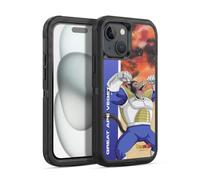 Head Case Designs sous Licence Officielle Dragon Ball Z Great Ape Vegeta Saiyan Arc Characters Étui Antichoc Ultra-Blindé Compatible avec Apple iPhone 15