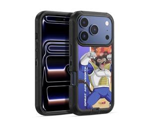 Head Case Designs sous Licence Officielle Dragon Ball Z Great Ape Vegeta Saiyan Arc Characters Étui Antichoc Ultra-Blindé Compatible avec Apple iPhone 17 Pro Max