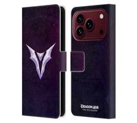 Head Case Designs sous Licence Officielle EA Bioware Dragon Age Sceau 3D Les Graphismes de Veilguard Étui Portefeuille en Cuir Compatible avec Apple iPhone 18 Pro