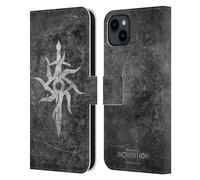 Head Case Designs sous Licence Officielle EA Bioware Dragon Age Symbole en détresse Graphiques d'Inquisition Étui Portefeuille en Cuir Compatible avec Apple iPhone 15 Plus
