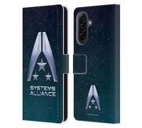 Head Case Designs sous Licence Officielle EA Bioware Mass Effect Logo de l'Alliance des systèmes Graphiques Étui Portefeuille en Cuir Compatible avec Samsung Galaxy A17 4G / 5G