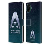 Head Case Designs sous Licence Officielle EA Bioware Mass Effect Logo de l'Alliance des systèmes Graphiques Étui Portefeuille en Cuir Compatible avec Samsung Galaxy A07