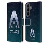 Head Case Designs sous Licence Officielle EA Bioware Mass Effect Logo de l'Alliance des systèmes Graphiques Étui Portefeuille en Cuir Compatible avec Samsung Galaxy S26 Plus
