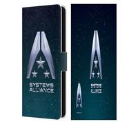 Head Case Designs sous Licence Officielle EA Bioware Mass Effect Logo de l'Alliance des systèmes Graphiques Étui Portefeuille en Cuir Compatible avec Samsung Galaxy S25 FE