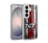Head Case Designs sous Licence Officielle EA Bioware Mass Effect Logo N7 en détresse Graphiques Coque en Gel [Protection de Qualité Militaire] Compatible avec Samsung Galaxy S26 Plus