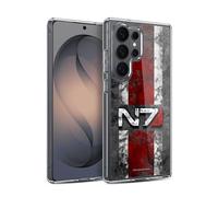 Head Case Designs sous Licence Officielle EA Bioware Mass Effect Logo N7 en détresse Graphiques Coque en Gel [Protection de Qualité Militaire] Compatible avec Samsung Galaxy S26 Ultra