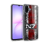 Head Case Designs sous Licence Officielle EA Bioware Mass Effect Logo N7 en détresse Graphiques Coque en Gel [Protection de Qualité Militaire] Compatible avec Samsung Galaxy A07