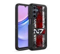 Head Case Designs sous Licence Officielle EA Bioware Mass Effect Logo N7 en détresse Graphiques Étui Antichoc Ultra-Blindé Compatible avec Samsung Galaxy A15