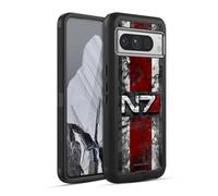 Head Case Designs sous Licence Officielle EA Bioware Mass Effect Logo N7 en détresse Graphiques Étui Antichoc Ultra-Blindé Compatible avec Google Pixel 8 Pro