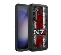 Head Case Designs sous Licence Officielle EA Bioware Mass Effect Logo N7 en détresse Graphiques Étui Antichoc Ultra-Blindé Compatible avec Samsung Galaxy S23 5G