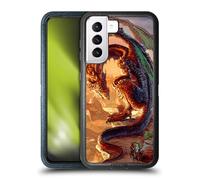 Head Case Designs sous Licence Officielle Ed Beard Jr Courage A Mal Placé Dragons Étui Antichoc Ultra-Blindé Compatible avec Samsung Galaxy S21 5G