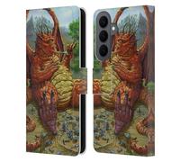 Head Case Designs sous Licence Officielle Ed Beard Jr Déjeuner avec Un Cure-Dent Dragons Étui Portefeuille en Cuir Compatible avec Samsung Galaxy S26 Plus