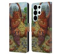 Head Case Designs sous Licence Officielle Ed Beard Jr Déjeuner avec Un Cure-Dent Dragons Étui Portefeuille en Cuir Compatible avec Samsung Galaxy S26 Ultra