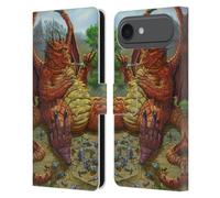 Head Case Designs sous Licence Officielle Ed Beard Jr Déjeuner avec Un Cure-Dent Série Mythique Étui Portefeuille en Cuir Compatible avec Apple iPhone 17 Air