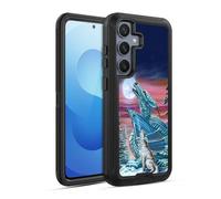 Head Case Designs sous Licence Officielle Ed Beard Jr Lune De Loup De Chanson De Lune Dragons Étui Antichoc Ultra-Blindé Compatible avec Samsung Galaxy S25