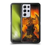 Head Case Designs sous Licence Officielle Ed Beard Jr Signe Avant-Coureur De Feu Dragons Étui Antichoc Ultra-Blindé Compatible avec Samsung Galaxy S21 Ultra 5G