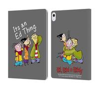 Head Case Designs sous Licence Officielle Ed, EDD, n Eddy C'est Un Truc d'Ed Graphiques Étui Portefeuille en Cuir Compatible avec Apple iPad Air 13 2024/2025