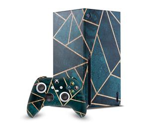 Head Case Designs Sous Licence Officielle Elisabeth Fredriksson Pierre sarcelle profonde Mix Art Enveloppement De Console De Jeu Et Skins Pour Manette De Jeu Ensemble compatible avec Xbox Series X