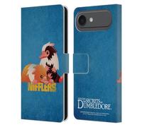 Head Case Designs sous Licence Officielle Fantastic Beasts: Secrets of Dumbledore Nifflers Badges Graphiques Étui Portefeuille en Cuir Compatible avec Apple iPhone 17 Air