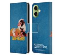 Head Case Designs sous Licence Officielle Fantastic Beasts: Secrets of Dumbledore Nifflers Badges Graphiques Étui Portefeuille en Cuir Compatible avec Apple iPhone 17
