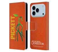 Head Case Designs sous Licence Officielle Fantastic Beasts: Secrets of Dumbledore Pickett Badges Graphiques Étui Portefeuille en Cuir Compatible avec Apple iPhone 17 Pro
