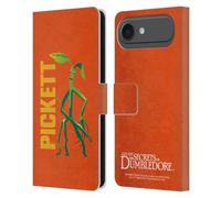Head Case Designs sous Licence Officielle Fantastic Beasts: Secrets of Dumbledore Pickett Badges Graphiques Étui Portefeuille en Cuir Compatible avec Apple iPhone 17 Air