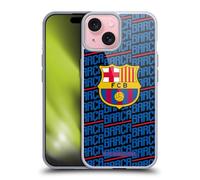 Head Case Designs sous Licence Officielle FC Barcelona Barca Modèles De Crête Coque en Gel [Protection de Qualité Militaire] Compatible avec Apple iPhone 15 Et Compatible avec MagSafe