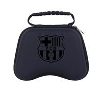 Head Case Designs Sous Licence Officielle FC Barcelona Blason Gaufré Logo Graphique Étui De Transport Rigide De Voyage compatible avec PS5 DualSense & Xbox Controller