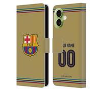 Head Case Designs sous Licence Officielle FC Barcelona Coutume Personnalisé Away Trousse 2022/23 Étui Portefeuille en Cuir Compatible avec Apple iPhone 17