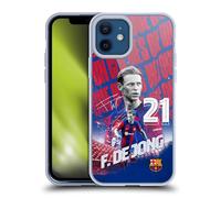 Head Case Designs sous Licence Officielle FC Barcelona Frenkie de Jong 2023/24 First Team Coque en Gel [Qualité Militaire] Compatible avec Apple iPhone 12 / iPhone 12 Pro Et Compatible avec MagSafe