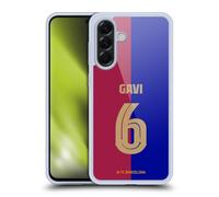 Head Case Designs sous Licence Officielle FC Barcelona GAVI 2024/25 Joueurs Home Kit Coque en Gel [Protection de Qualité Militaire] Compatible avec Samsung Galaxy A56 5G