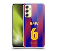 Head Case Designs sous Licence Officielle FC Barcelona GAVI 2025/26 Joueurs Home Kit Coque Dure pour l'arrière Compatible avec Samsung Galaxy A34 5G