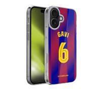 Head Case Designs sous Licence Officielle FC Barcelona GAVI 2025/26 Joueurs Home Kit Coque en Gel [Protection de Qualité Militaire] Compatible avec Apple iPhone 17