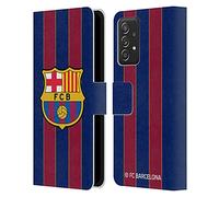 Head Case Designs sous Licence Officielle FC Barcelona Home 2020/21 Crête Kit Étui Portefeuille en Cuir Compatible avec Samsung Galaxy A53 5G (2022)