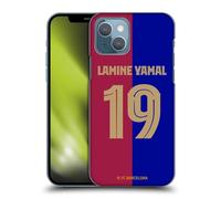 Head Case Designs sous Licence Officielle FC Barcelona Lamine Yamal 2024/25 Joueurs Home Kit Coque Dure pour l'arrière Compatible avec Apple iPhone 13