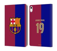 Head Case Designs sous Licence Officielle FC Barcelona Lamine Yamal 2024/25 Joueurs Home Kit Étui Portefeuille en Cuir Compatible avec Apple iPad 10.9 2022/2025