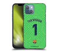 Head Case Designs sous Licence Officielle FC Barcelona Marc-André ter Stegen 2020/21 Joueurs Home Kit Groupe 1 Coque Dure pour l'arrière Compatible avec Apple iPhone 13