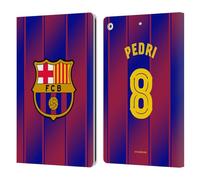 Head Case Designs sous Licence Officielle FC Barcelona Pedri 2025/26 Joueurs Home Kit Étui Portefeuille en Cuir Compatible avec Apple iPad 10.2 2019/2020/2021