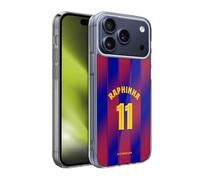 Head Case Designs sous Licence Officielle FC Barcelona Raphinha 2025/26 Joueurs Home Kit Coque en Gel [Protection de Qualité Militaire] Compatible avec Apple iPhone 17 Pro Max