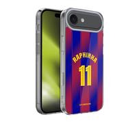 Head Case Designs sous Licence Officielle FC Barcelona Raphinha 2025/26 Joueurs Home Kit Coque en Gel [Protection de Qualité Militaire] Compatible avec Apple iPhone 17 Air