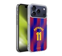 Head Case Designs sous Licence Officielle FC Barcelona Raphinha 2025/26 Joueurs Home Kit Coque en Gel [Protection de Qualité Militaire] Compatible avec Apple iPhone 17 Pro