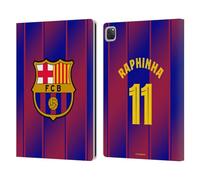 Head Case Designs sous Licence Officielle FC Barcelona Raphinha 2025/26 Joueurs Home Kit Étui Portefeuille en Cuir Compatible avec Apple iPad Pro 12.9 2020/2021/2022