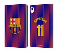 Head Case Designs sous Licence Officielle FC Barcelona Raphinha 2025/26 Joueurs Home Kit Étui Portefeuille en Cuir Compatible avec Apple iPad Mini (2021/2024)