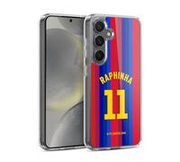 Head Case Designs sous Licence Officielle FC Barcelona Raphinha 2026/27 Kit Domicile Joueurs Coque en Gel [Qualité Militaire] Compatible avec Samsung Galaxy S24 5G Et Compatible avec MagSafe