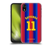 Head Case Designs sous Licence Officielle FC Barcelona Raphinha 2026/27 Kit Domicile Joueurs Coque en Gel [Protection de Qualité Militaire] Compatible avec Apple iPhone XR
