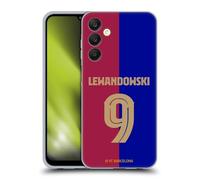 Head Case Designs sous Licence Officielle FC Barcelona Robert Lewandowski 2024/25 Joueurs Home Kit Coque en Gel [Protection de Qualité Militaire] Compatible avec Samsung Galaxy A25 5G