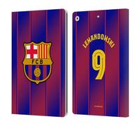 Head Case Designs sous Licence Officielle FC Barcelona Robert?Lewandowski 2025/26 Joueurs Home Kit Étui Portefeuille en Cuir Compatible avec Apple iPad 10.2 2019/2020/2021