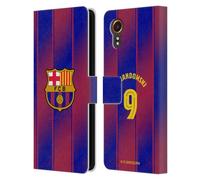Head Case Designs sous Licence Officielle FC Barcelona Robert?Lewandowski 2025/26 Joueurs Home Kit Étui Portefeuille en Cuir Compatible avec Samsung Galaxy Xcover7 5G